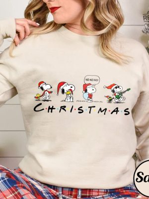 Snoopy Christmas Sweatshirt Christmas Snoopy Shirt Christmas Cartoon Dog Sweatshirt Christmas Gifts Xmas Kids Crewneck Gift For Mom Unique revetee 6