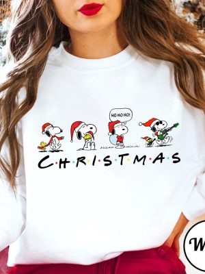 Snoopy Christmas Sweatshirt Christmas Snoopy Shirt Christmas Cartoon Dog Sweatshirt Christmas Gifts Xmas Kids Crewneck Gift For Mom Unique revetee 8