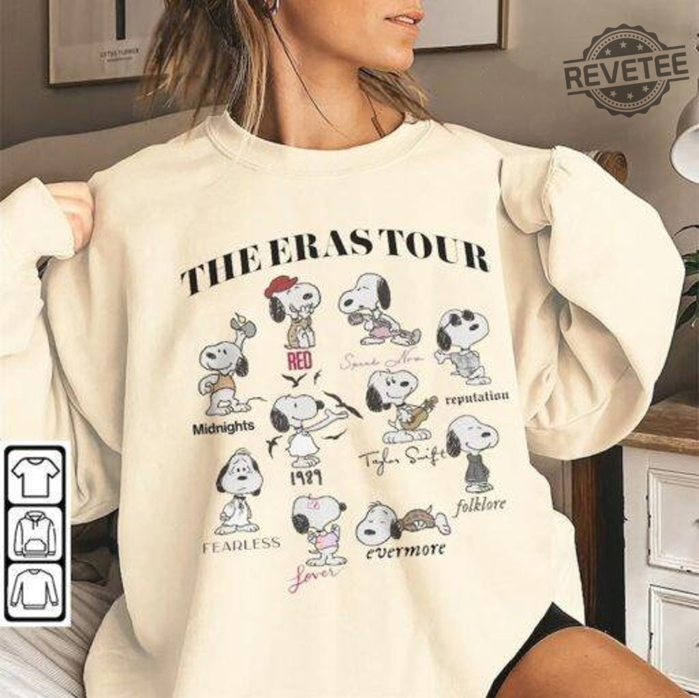 The Snoopy Taylor Swift Era Tour Sweatshirt Snoopy Custom Eras Tour Sweatshirt Snoopy Era Tour Swiftie Merch Shirt Snoopy Sweatshirt Unique