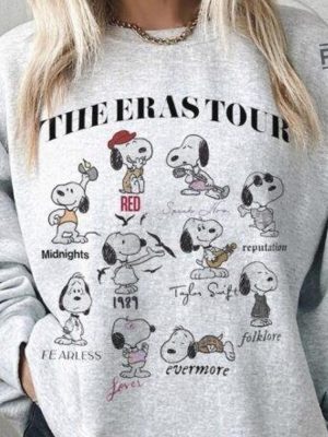 The Snoopy Taylor Swift Era Tour Sweatshirt Snoopy Custom Eras Tour Sweatshirt Snoopy Era Tour Swiftie Merch Shirt Snoopy Sweatshirt Unique revetee 2