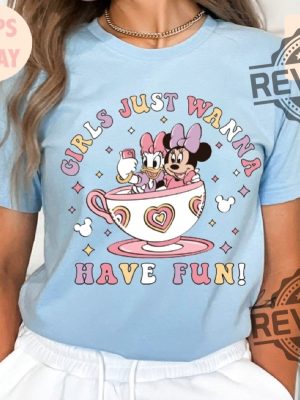 Disney Minnie Daisy Summer Shirt Girls Just Wanna Have Sun Disney Besties Shirt Disneyworld Shirt Disney Summer Shirt Unique revetee 2 2