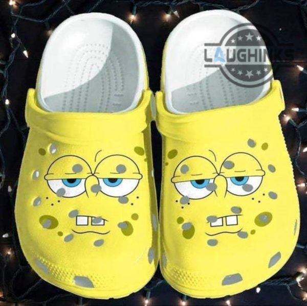 spongebob crocs spongebob cartoon custom clogs ugly spongebob squarepants pattern crocs adults slippers clog shoes for men women laughinks 1