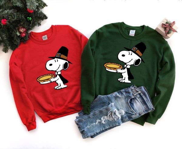 Thanksgiving Peanuts Sweatshirt Thanksgiving T Shirt Snoopy Sweatshirt Thanks Giving Turkey Sweatshirt Snoopy Thanksgiving Sweatshirt Unique revetee 6 2