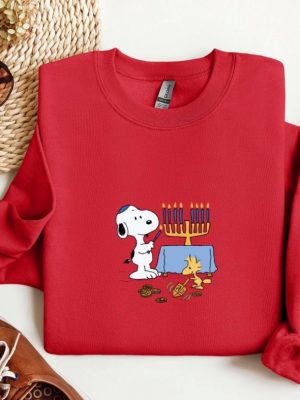 Snoopy Hanukkah Vintage Sweatshirt Snoopy Hanukkah Crewneck Pullover Trendy Hanukkah Sweatshirt Cute Snoopy Hanukkah Crewneck Sweatshirt Unique revetee 4