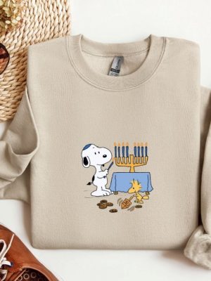 Snoopy Hanukkah Vintage Sweatshirt Snoopy Hanukkah Crewneck Pullover Trendy Hanukkah Sweatshirt Cute Snoopy Hanukkah Crewneck Sweatshirt Unique revetee 7