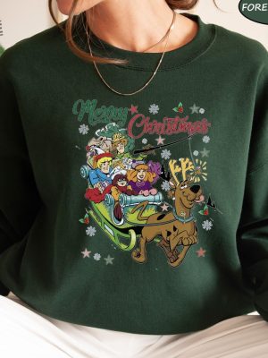 Retro Scooby Doo Sweatshirt Retro Disney Scooby Comfort Colors Shirt Scooby Doo Christmas Shirt Scooby Doo Characters Christmas Shirt Unique revetee 2