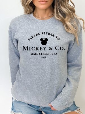 Return To Mickey And Co Sweatshirt Disney Hoodie Unisex Sweatshirt Crewneck Sweatshirt Disney Sweatshirts Oversized Sweatshirt Unique revetee 2