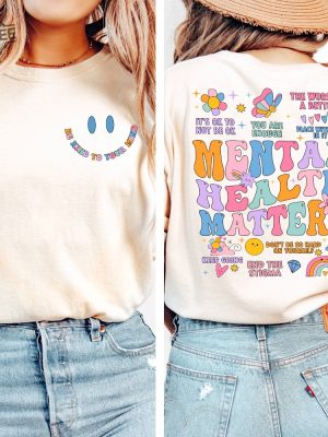 Mental Health Matters Shirt Women Inspirational Shirts Mental Health Shirts Anxiety Shirt Inspirational Shirts Positive Unique revetee 2