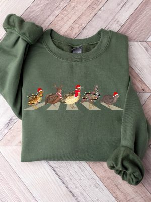 Christmas Quails Sweatshirt Quail Birds Christmas Shirt For Hunter Funny Birds Christmas Sweatshirt Santa Quail Christmas Shirt Men Shirt Unique revetee 6