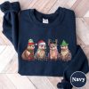 Otters Christmas Lights Sweatshirt Otters Merry Christmas Shirt Otter Lover Xmas T Shirt Sea Animal Christmas Crewneck Christmas Gifts Unique revetee 3