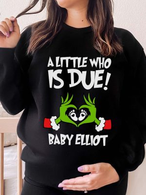 Grinchmas Pregnancy Announcement Sweatshirt Christmas Maternity Sweater Holiday Gender Reveal Gift For Expecting Xmas Baby Shower Crewneck Unique revetee 4