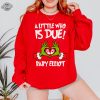 Grinchmas Pregnancy Announcement Sweatshirt Christmas Maternity Sweater Holiday Gender Reveal Gift For Expecting Xmas Baby Shower Crewneck Unique revetee 6