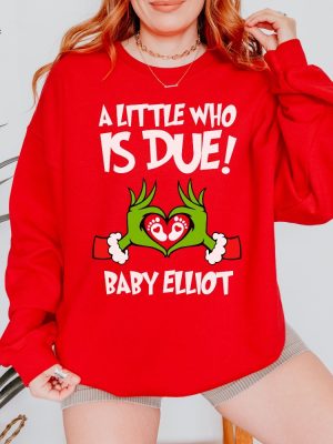 Grinchmas Pregnancy Announcement Sweatshirt Christmas Maternity Sweater Holiday Gender Reveal Gift For Expecting Xmas Baby Shower Crewneck Unique revetee 6