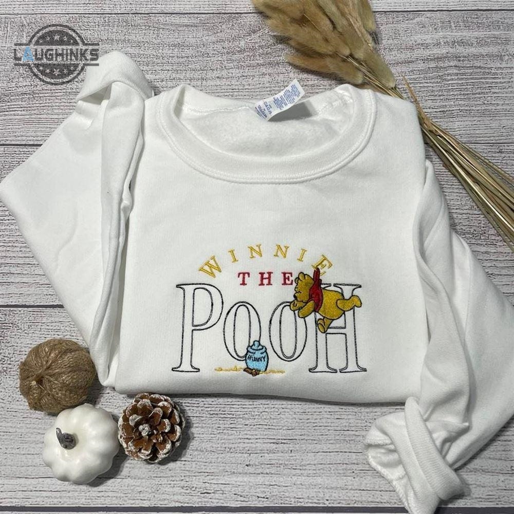 Winnie The Pooh Hoodie Sweatshirt Tshirt Mens Womens Embroidered