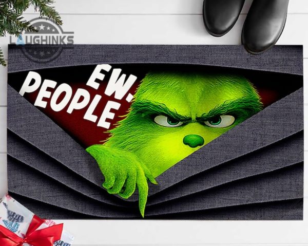 grinch xmas decorations the grinch ew people funny christmas mat merry grinchmas front doormat grinch indoor outdoor mats grinch my day home decor laughinks 3