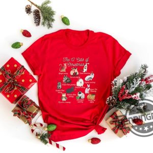 The 12 Cats Of Christmas Sweatshirt Cute Christmas Cats Shirt Christmas Cat Mom Shirt Cat Lover Christmas Sweater trendingnowe.com 3