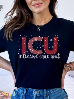 Icu Nurse Shirt Icu Christmas Shirt Icu When You Re Sleeping Rn Christmas T Shirt Critical Care Ccu Intensive Care Xmas Shirt Holidays Shirt Unique revetee 2