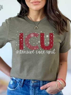 Icu Nurse Shirt Icu Christmas Shirt Icu When You Re Sleeping Rn Christmas T Shirt Critical Care Ccu Intensive Care Xmas Shirt Holidays Shirt Unique revetee 3