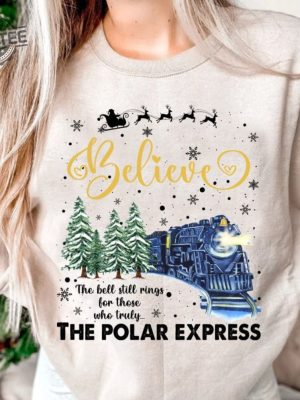 Vintage Polar Express Crewneck Sweatshirt The Polar Express Shirt Believe Shirt Polar Express Train Shirt Christmas Shirt Unique revetee 3