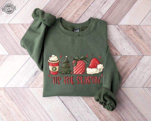 Tis The Season Sweatshirt Christmas Tis The Season Sweatshirt Merry Christmas Sweatshirt Christmas Sweatshirt Cute Winter Sweatshirt Unique revetee 5