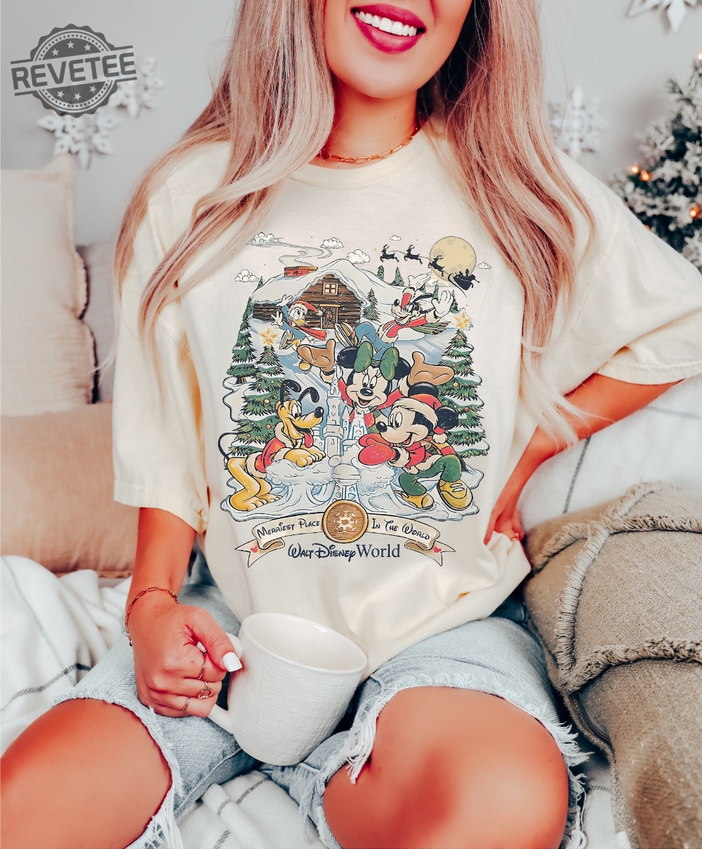 Vintage Walt Disney World Christmas Shirt Disneyworld Christmas Shirt Retro Disney Christmas Shirt Disney Family Shirt Unique