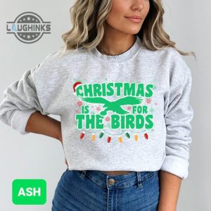 philadelphia eagles christmas shirt sweatshirt hoodie nfl retro christmas is for the birds crewneck shirts kelly green philly football sweater gift for fan laughinks 4