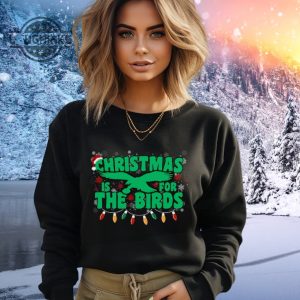 philadelphia eagles christmas shirt sweatshirt hoodie nfl retro christmas is for the birds crewneck shirts kelly green philly football sweater gift for fan laughinks 6