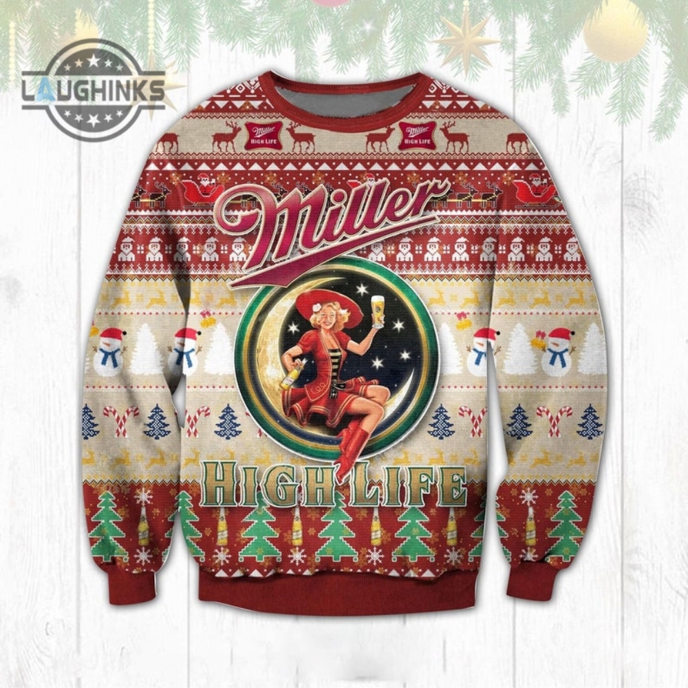 Miller light ugly christmas on sale sweater