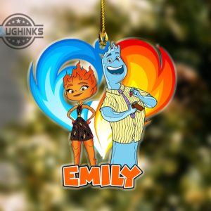 elemental ornament disney personalized elemental christmas ornaments ember and wade chemical xmas tree decorations custom disney christmas gift laughinks 2