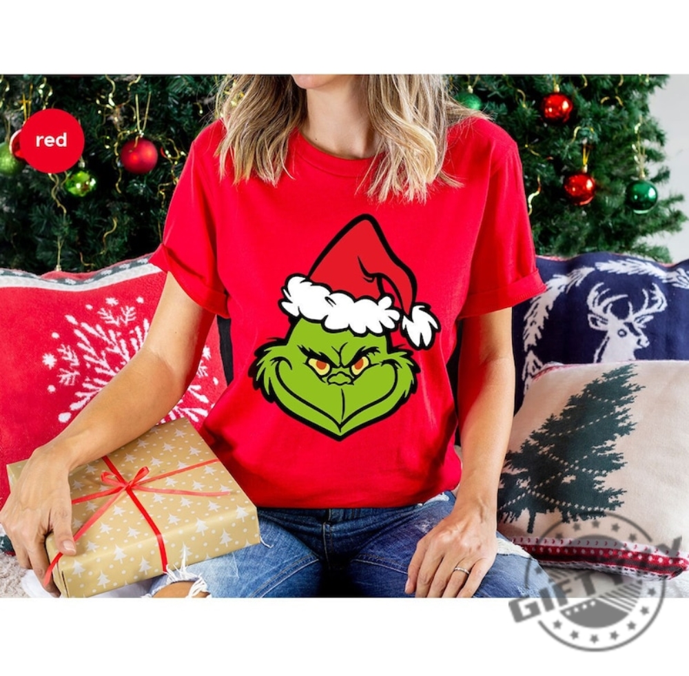 Christmas Grinch Tshirt Grinch Holiday Shirt Merry Christmas Sweatshirt Grinchmas Outfits Christmas Gifts Grinch Gifts For Kids