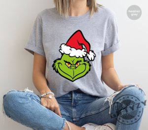 Christmas Grinch Tshirt Grinch Holiday Shirt Merry Christmas Sweatshirt Grinchmas Outfits Christmas Gifts Grinch Gifts For Kids giftyzy 5