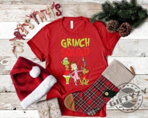 Grinch Squad Shirt Retro Christmas Tshirt Merry Grinchmas Hoodie Cute Grinchmas Sweatshirt Funny Christmas Shirt giftyzy 2