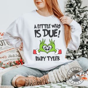 Grinchmas Pregnancy Announcement Tshirt Christmas Maternity Sweater Holiday Gender Reveal Hoodie Gift For Expecting Xmas Baby Shower Shirt giftyzy 4