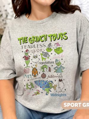 The Grinch Eras Tour Sweatshirt Christmas The Eras Tour Shirt Christmas Ts Shirt Grinch Christmas Sweatshirt Eras Tour Merch Shirt Unique revetee 2