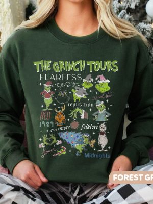 The Grinch Eras Tour Sweatshirt Christmas The Eras Tour Shirt Christmas Ts Shirt Grinch Christmas Sweatshirt Eras Tour Merch Shirt Unique revetee 3