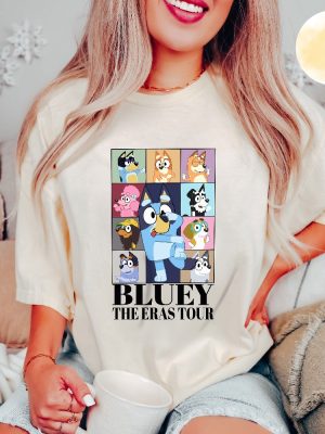 Bluey Eras Tour Sweatshirt Bluey Family Hoodie Bluey Cartoon Shirt Bluey Birthday Party T Shirt Bluey Heeler Tee Eras Tour Bluey Unique revetee 4