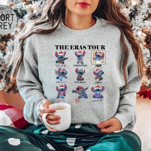 The Eras Tour Stitch Sweatshirt Swiftmas Sweatshirt Have A Merry Swiftmas Shirt Stitch Eras Tour Shirt Taylor Swifty Christmas Shirt Unique revetee 3