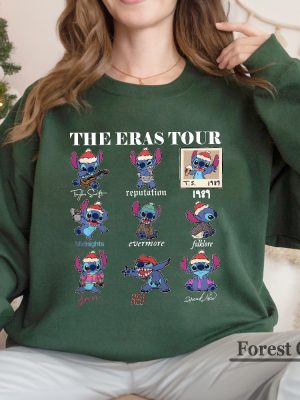 The Eras Tour Stitch Sweatshirt Swiftmas Sweatshirt Have A Merry Swiftmas Shirt Stitch Eras Tour Shirt Taylor Swifty Christmas Shirt Unique revetee 4