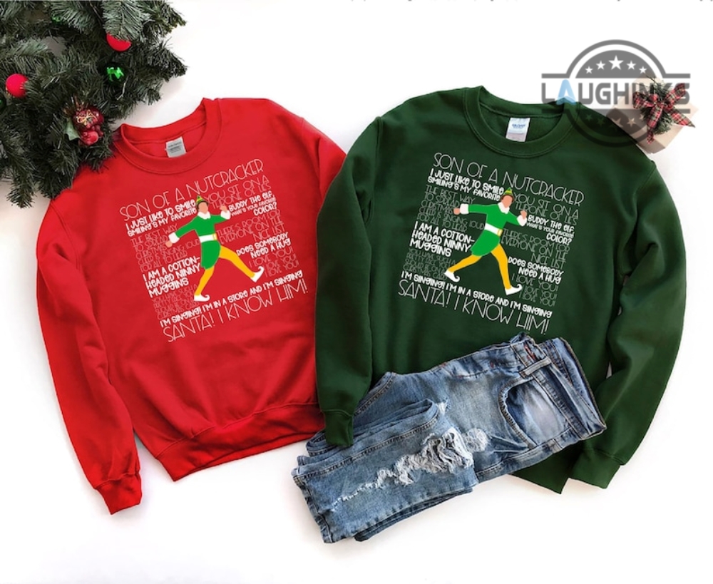 You Sit On A Throne Of Lies Buddy The Elf Funny Ugly Christmas Sweater