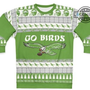 eagles christmas sweater all over printed philadelphia eagles ugly christmas artificial wool sweatshirt philly eagles football shirts kelly green xmas gift laughinks 5