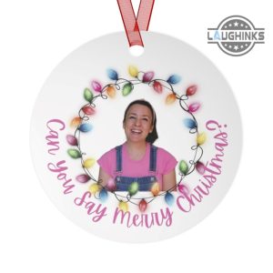 miss rachel christmas ornament ms rachel ceramic ornaments can you say merry christmas birthday songs for little toddler kids xmas tree decorations laughinks 1