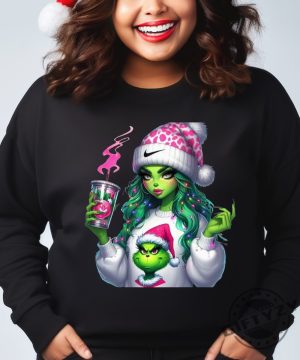 Boojee Grinch Christmas Shirt Cute Christmas Sweatshirt Pink Christmas Hoodie Grinch Christmas Tshirt Grinchmas Shirt giftyzy 4