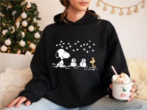 Charlie And The Snoopy Christmas Sweatshirt Christmas Cartoon Dog Sweatshirt Christmas Gift Vintage Sweatshirt Christmas Crewneck Unique revetee 3