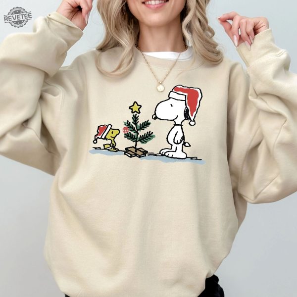 Snoopy Christmas Sweatshirt Vintage Christmas Sweatshirt Christmas Cartoon Dog Sweatshirt Charlie Christmas Sweatshirt Cartoon Sweater Unique revetee 7