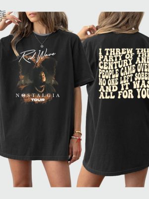 Rod Wave Nostalgia Tour 2 Slide T Shirt Sweatshirt Hoodie Beautiful Mind Tour Rod Wave Merch Music Concert Tee Gift For Fan Unique revetee 3