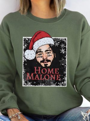 Home Malone Sweatshirt Ugly Christmas Sweatshirt Funny Christmas Sweatshirt Home Alone Sweatshirt Christmas Gift Idea Ghost Malone Shirt Unique revetee 2