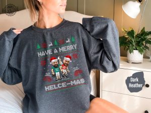 Travis Kelce Have A Merry Kelcemas Sweatshirt Vintage Travis Kelce Sweat The Chiefs Bros Funny Christmas Hoodie Football Christmas Unique revetee 2