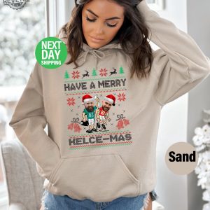 Travis Kelce Have A Merry Kelcemas Sweatshirt Vintage Travis Kelce Sweat The Chiefs Bros Funny Christmas Hoodie Football Christmas Unique revetee 4