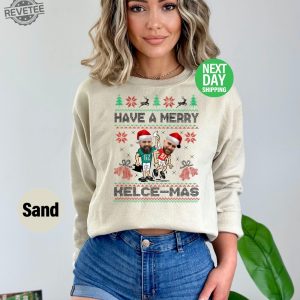 Travis Kelce Have A Merry Kelcemas Sweatshirt Vintage Travis Kelce Sweat The Chiefs Bros Funny Christmas Hoodie Football Christmas Unique revetee 5