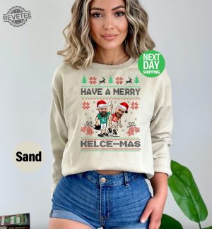 Travis Kelce Have A Merry Kelcemas Sweatshirt Vintage Travis Kelce Sweat The Chiefs Bros Funny Christmas Hoodie Football Christmas Unique revetee 5